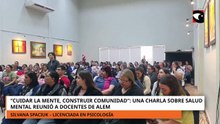 “Cuidar la mente, construir comunidad”: una charla sobre salud mental reunió a docentes de Alem