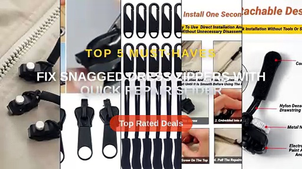 Fix Snagged Dress Zippers With Quick Repair Slider - Video Dailymotion
