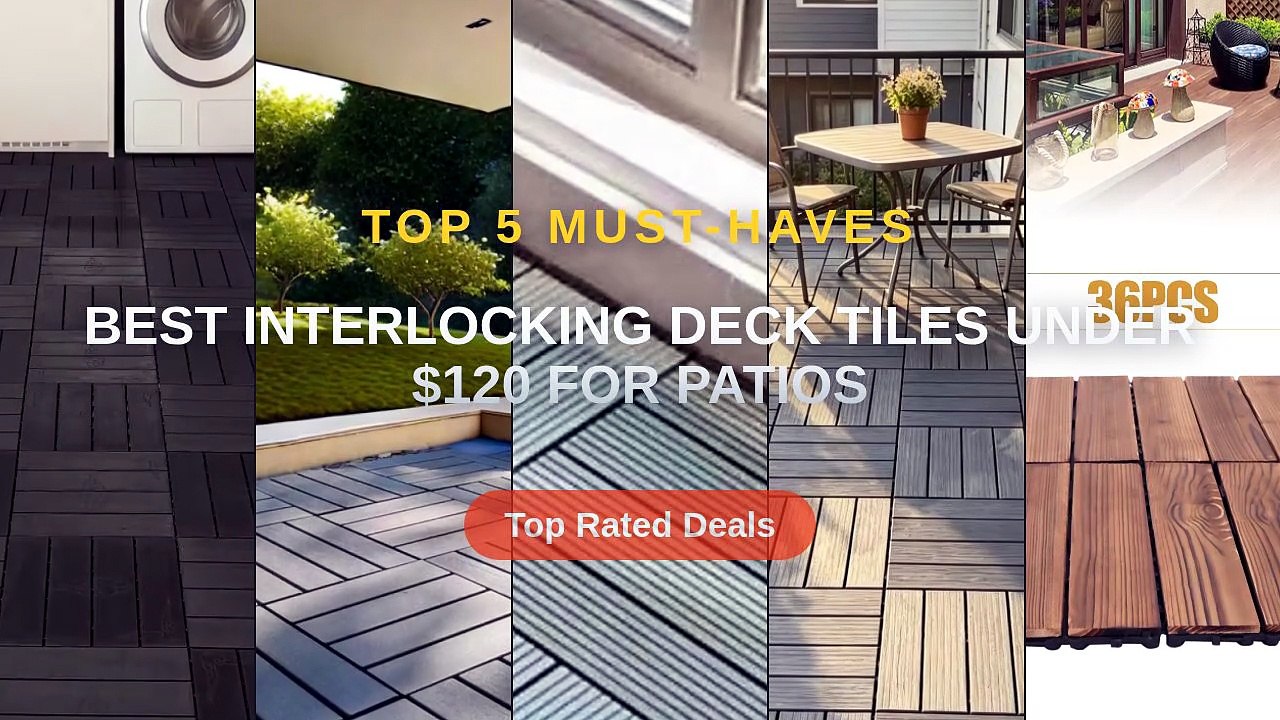 Best Interlocking Deck Tiles Under $120 For Patios - video Dailymotion