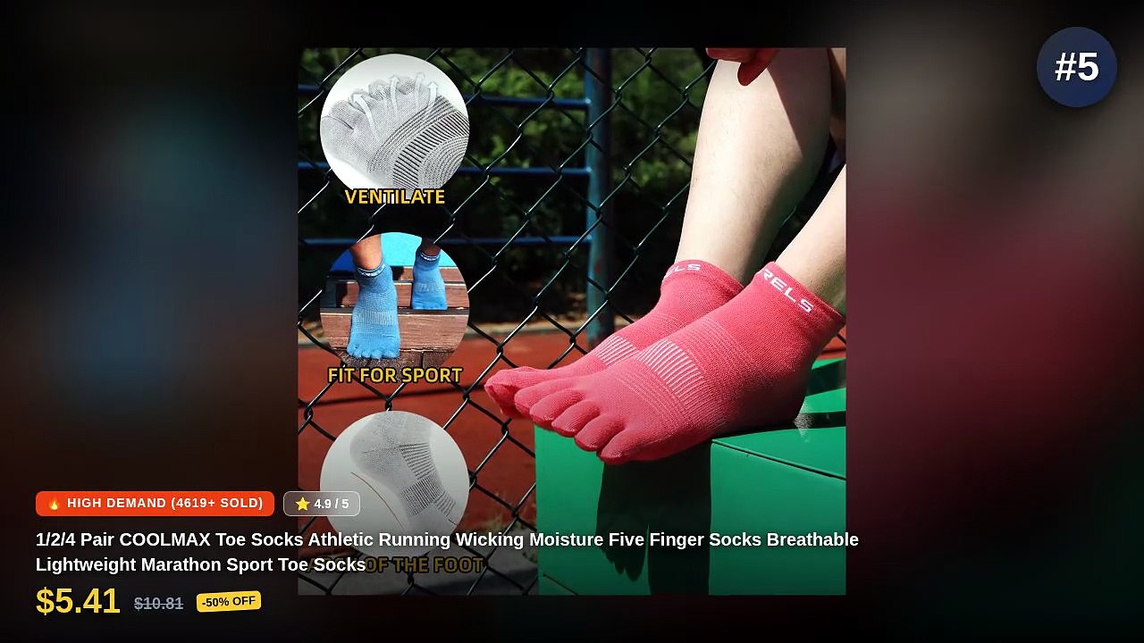 Best Toe Socks Under $10 For Blister-Free Running - Video Dailymotion