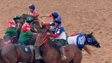 Competitor Takes a Tumble from a Galloping Horse at Nomad Games
