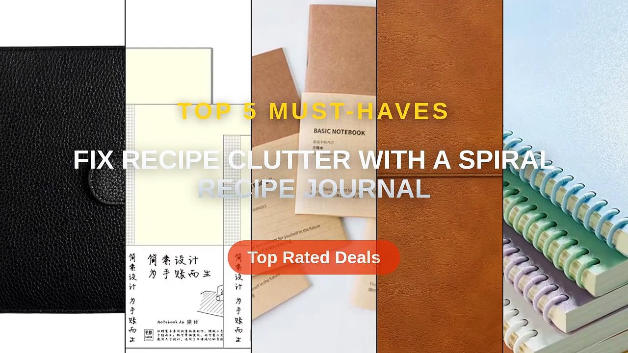 Fix Recipe Clutter With A Spiral Recipe Journal - Video Dailymotion