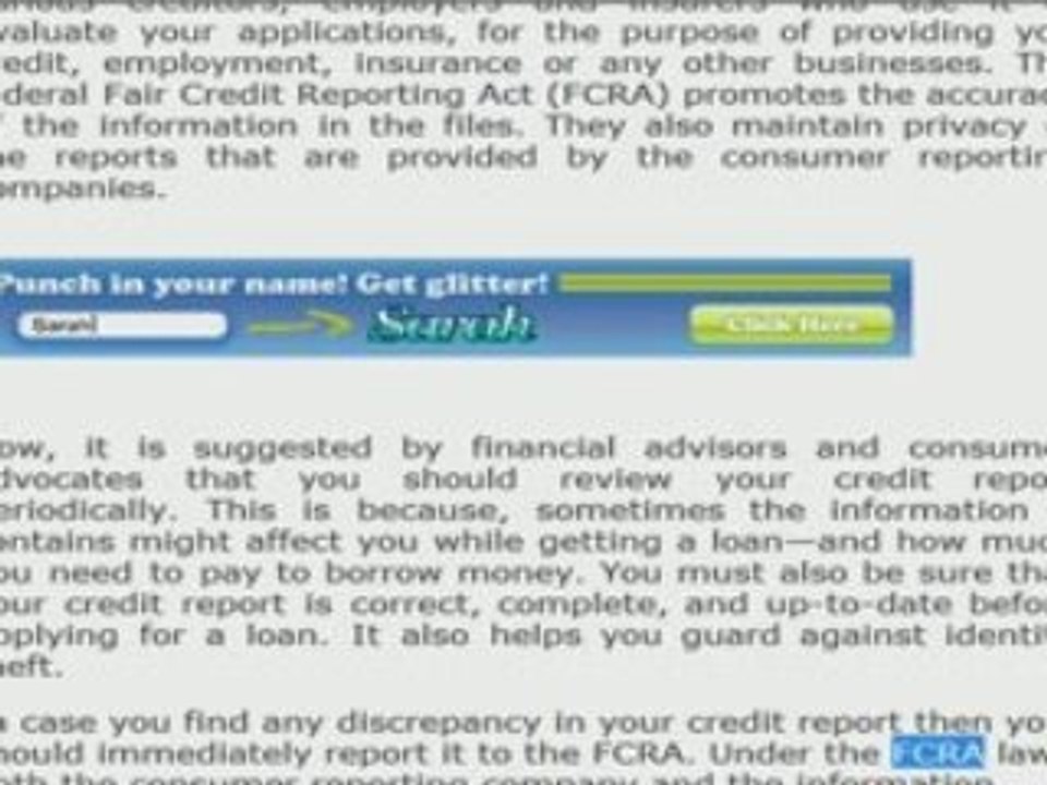 Dispute Credit Report Information - Learn How