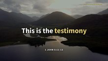1 John 5:11-13 | Scripture Song with Lyrics | Cornerstone Refrain