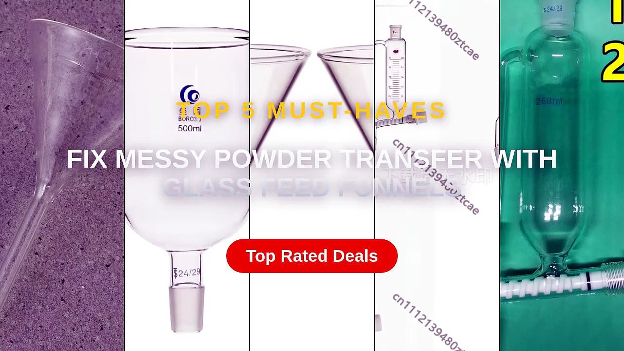 Fix Messy Powder Transfer With Glass Feed Funnels - Video Dailymotion