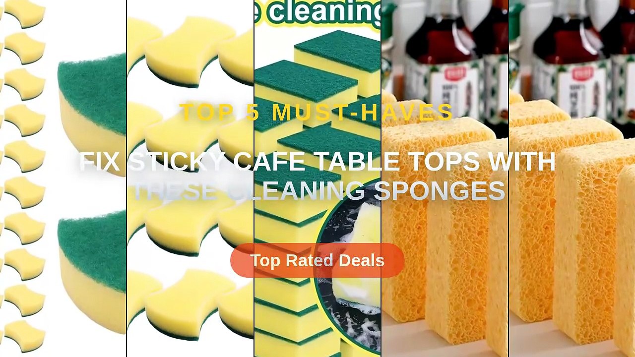 Fix Sticky Cafe Table Tops With These Cleaning Sponges - Video Dailymotion
