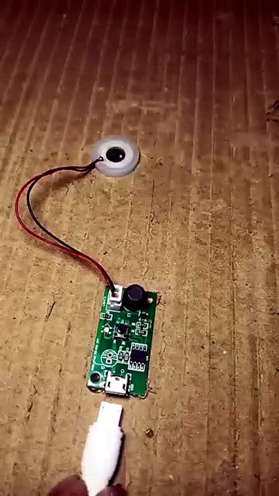 USB Ultrasonic Piezoelectric Mist Maker Module Test - video Dailymotion
