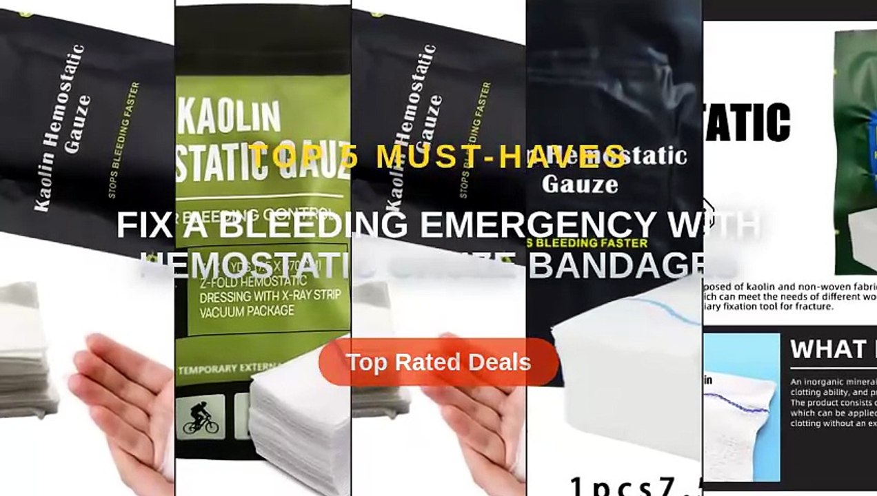 Fix A Bleeding Emergency With Hemostatic Gauze Bandages - Video Dailymotion