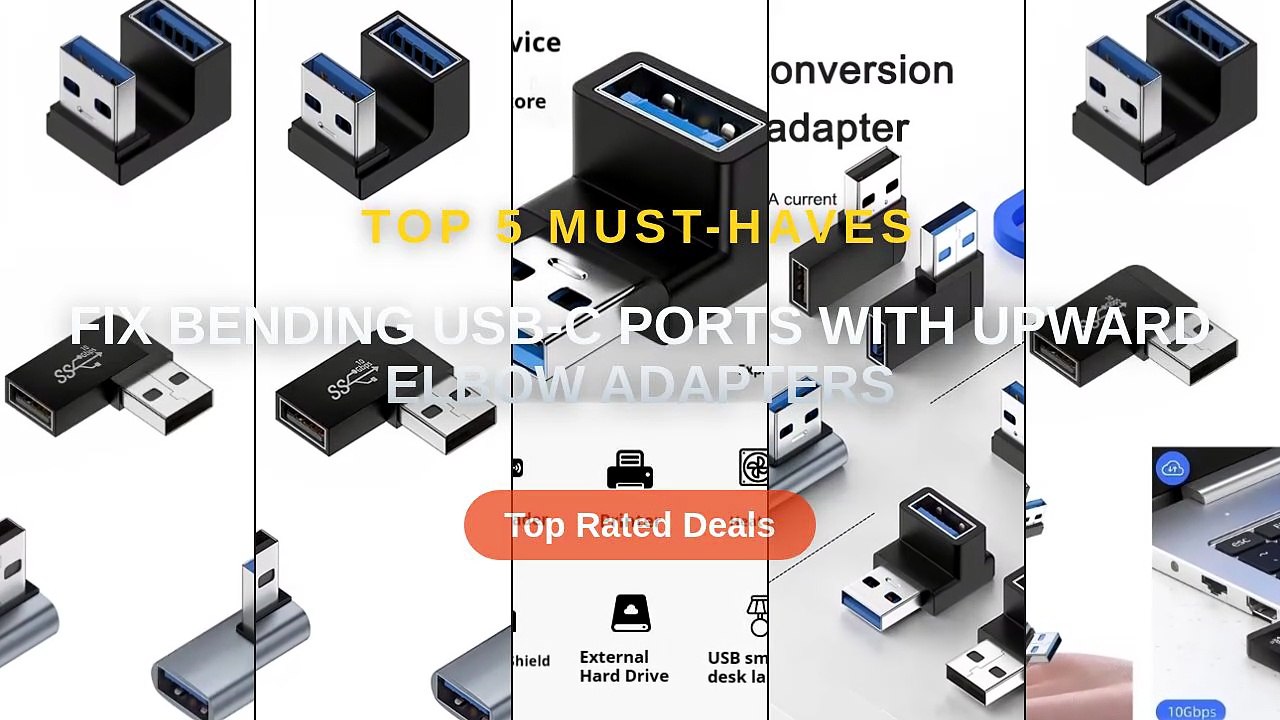 Fix Bending USB-C Ports With Upward Elbow Adapters - video Dailymotion
