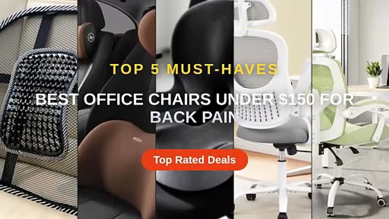 Best Office Chairs Under $150 For Back Pain - Video Dailymotion