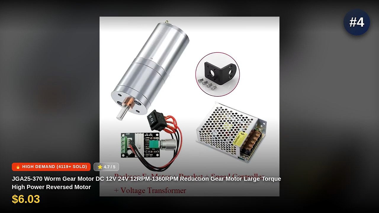 Best Geared Motor Under $10 For Small DIY Builds - video Dailymotion