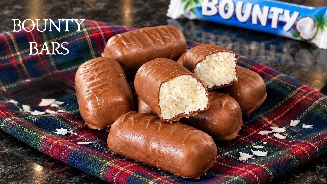 Homemade Bounty Bars Recipe | Easy Coconut and Chocolate Bars - video ...