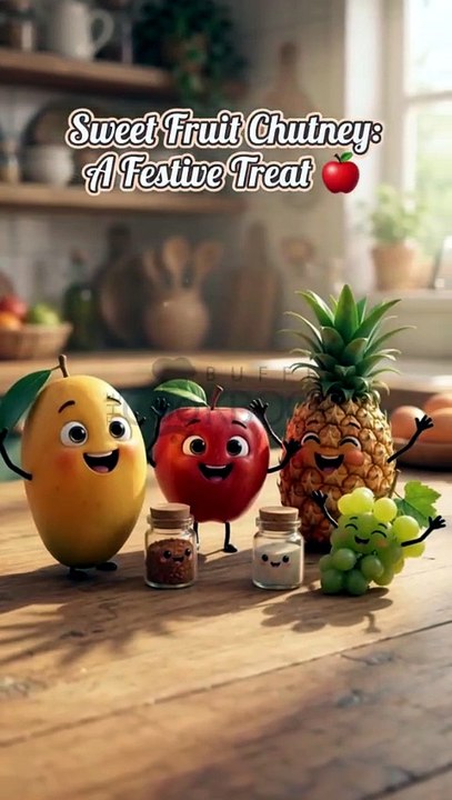 Festive Sweet Fruit Chutney: Easy Homemade Recipe Animation - video ...