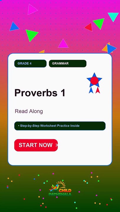 Grade 4 Grammar: Proverbs 1 Practice Worksheet Tutorial - video Dailymotion