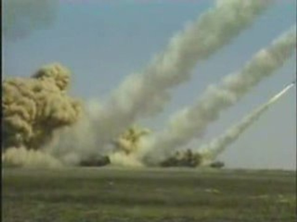 Russian Army-SMERCH Multiple Rocket System