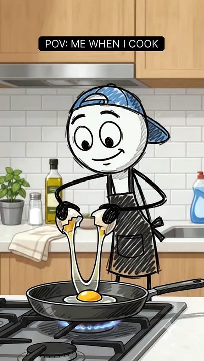 😂 When This Chef Enters the Kitchen 💀🍳 | Funny Animation #Shorts ...