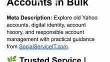 A Complete Guide to Buying Old Yahoo Accounts Online Safely
