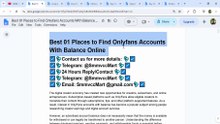 Expert Tips to Buying An OnlyFans Accounts With Balance and Avoid Scams