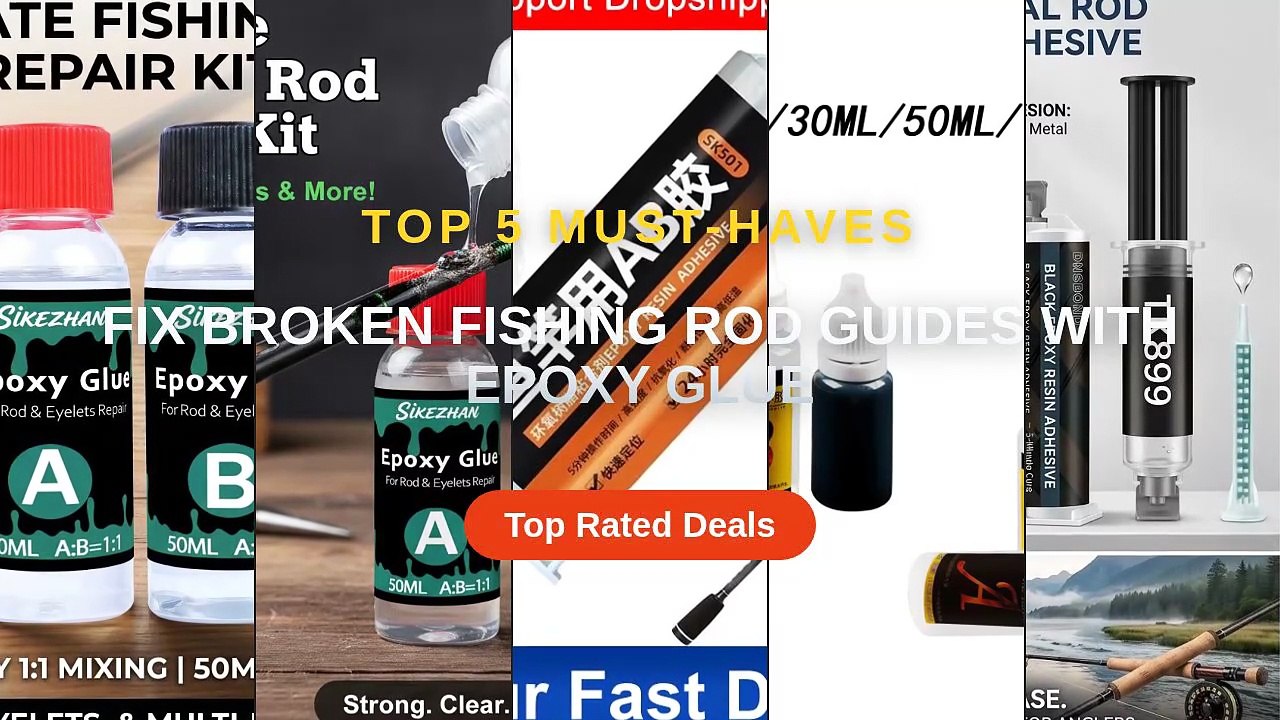 Fix Broken Fishing Rod Guides With Epoxy Glue - Video Dailymotion