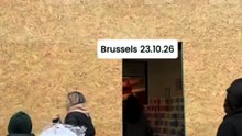 Why Are Brussels Businesses Covering Their Storefronts?