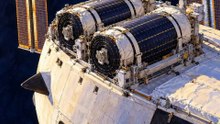 The Space Station’s Last Two New Solar Wings Arrived Rolled Up