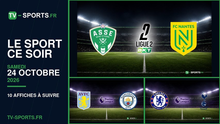 Programme sport du samedi 24 octobre 2026 : les affiches à suivre
