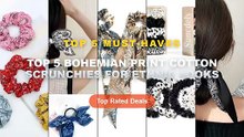 Don't Buy Top 5 Bohemian Print Cotton Scrunchies For Ethnic Looks Before Watching This! - Paisley Little Flower Printed ...