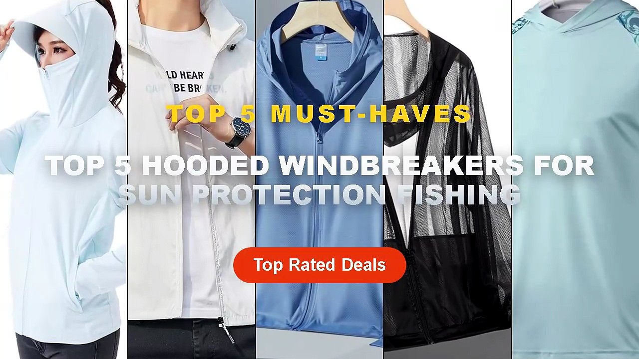 Top 5 Best Top 5 Hooded Windbreakers For Sun Protection Fishing (Must ...