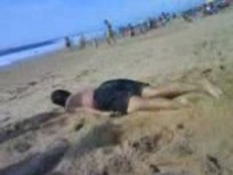 sortie du sable