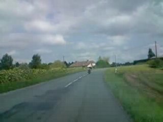 burn sur route ouverte avec le hornet
