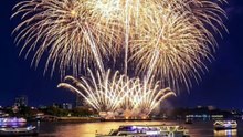 Fireworks New Years 2025 The Salil Hotel Riverside, Bangkok