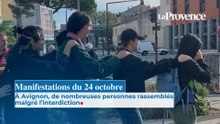 Mobilisations du 24 octobre : à Avignon, les manifestants sont rassemblés malgré l'interdiction