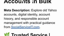 A Beginner’s Guide to Buying Aged Yahoo Accounts Online