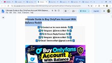 Ultimate Guide to Buy! Onlyfans Account with balance at Unbeatable Prices