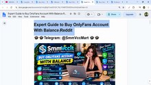 7 Important Checks Before You Buy! Onlyfans Account with balance Online