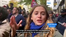 França enfrenta novo ciclo de protestos enquanto polícia lança gás lacrimogéneo contra manifestantes