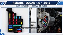 Caixa de fusíveis relés Renault Logan 1.6 8V Flex 2012 #oficina #mechanic #motor #fusíveis