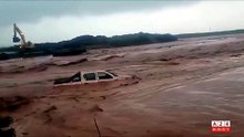 El desborde del arroyo Carranza