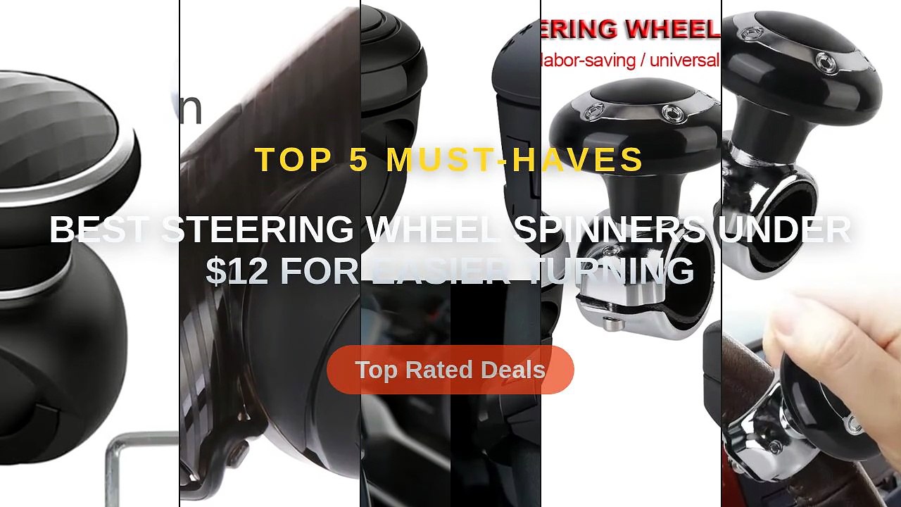 Best Steering Wheel Spinners Under $12 For Easier Turning - Video ...