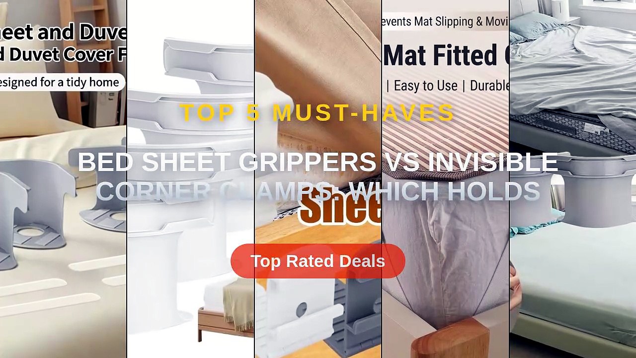 Bed Sheet Grippers vs Invisible Corner Clamps: Which Holds - Video ...