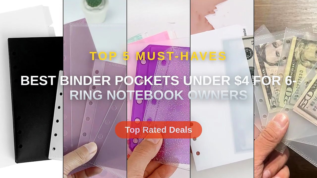 Best Binder Pockets Under $4 For 6-Ring Notebook Owners - Video Dailymotion