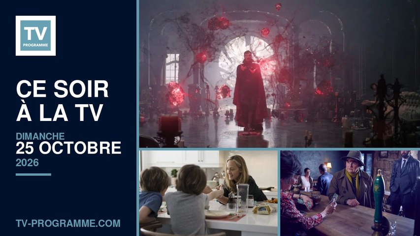 Programme TV soirée du Dimanche 25 octobre 2026
