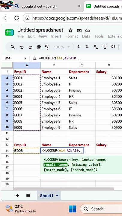 XLOOKUP Formula in Excel | Complete Tutorial for Beginners | Excel ...