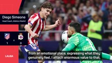 Simeone happy to hear Alvarez apologise to Atletico fans for summer transfer saga