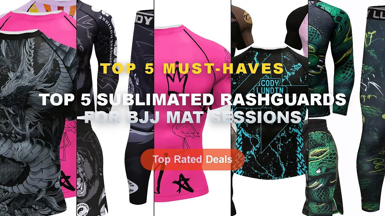 Cheap & Best Top 5 Sublimated Rashguards For BJJ Mat Sessions Unboxing ...