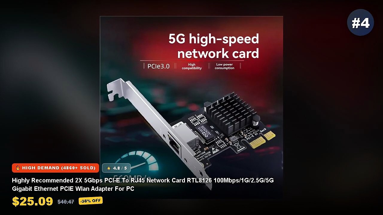 Amazing Top 5 5Gbps PCIe RJ45 Cards For LAN You Need To See - COMFAST ...