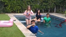 Surviving 24 Hours In My Pool