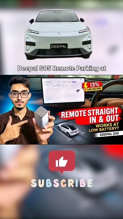 Deepal S05 at 13% Battery 😱 Remote Parking Test! #Shorts - video ...