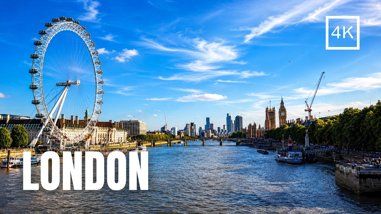 London Thames River Walk | Victoria Embankment to Queen's Walk - video ...
