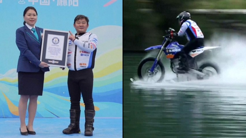 ZXMOTO Founder Sets Guinness WORLD RECORD With 40.74-Km Ride on Water | WATCH